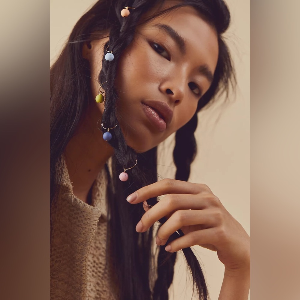 FREE PEOPLE Bondi Beach Hair Rings NEW